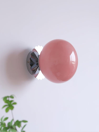 Marshmallow-Shaped Wall Sconce, Adjustable Brightness