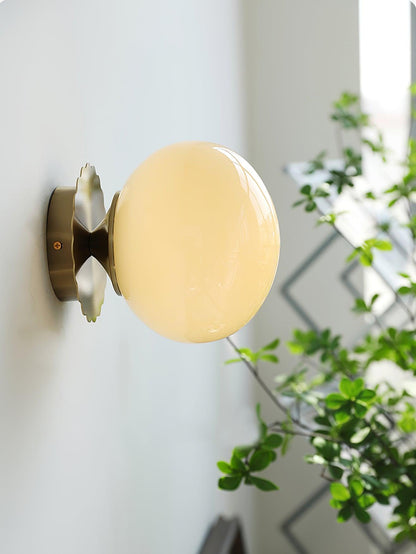 Marshmallow-Shaped Wall Sconce, Adjustable Brightness