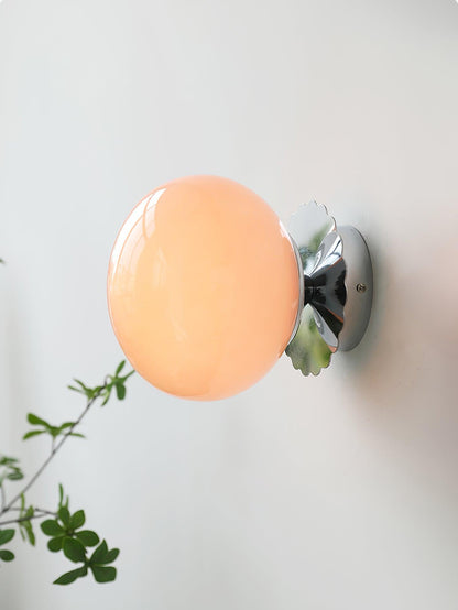 Marshmallow-Shaped Wall Sconce, Adjustable Brightness