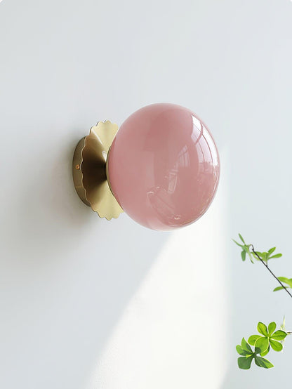 Marshmallow-Shaped Wall Sconce, Adjustable Brightness