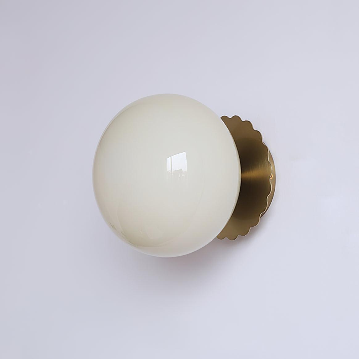 Marshmallow-Shaped Wall Sconce, Adjustable Brightness — side view