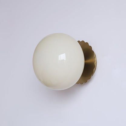 Marshmallow-Shaped Wall Sconce, Adjustable Brightness — side view