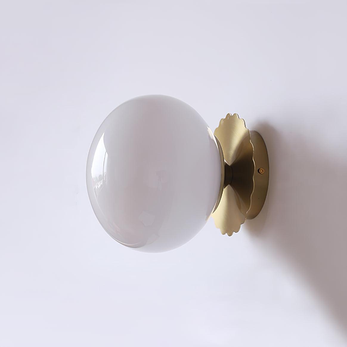 Marshmallow-Shaped Wall Sconce, Adjustable Brightness — front view
