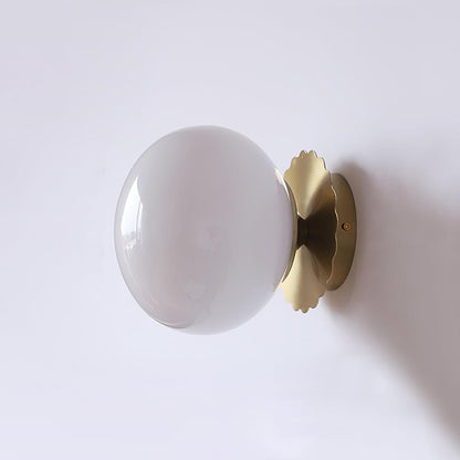 Marshmallow-Shaped Wall Sconce, Adjustable Brightness — front view