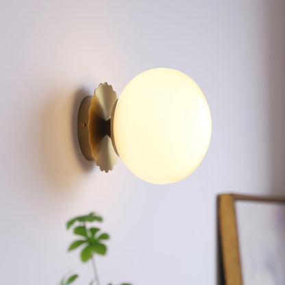 Marshmallow-Shaped Wall Sconce, Adjustable Brightness