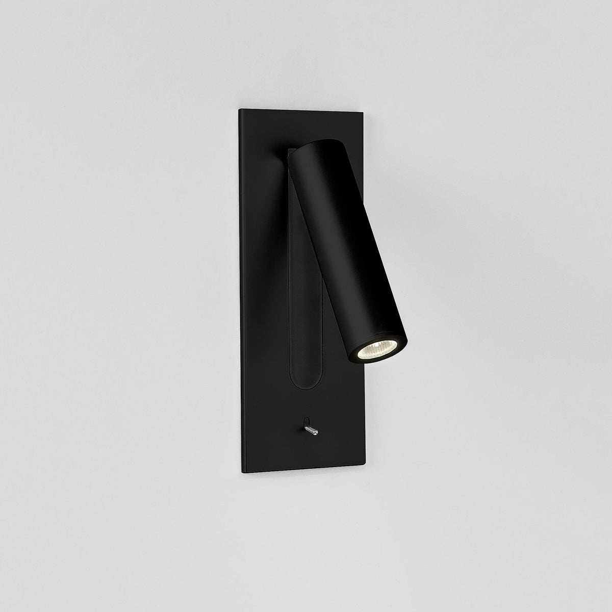 Folded Back Bedside Wall Lamp, Space-Saving Design — front view
