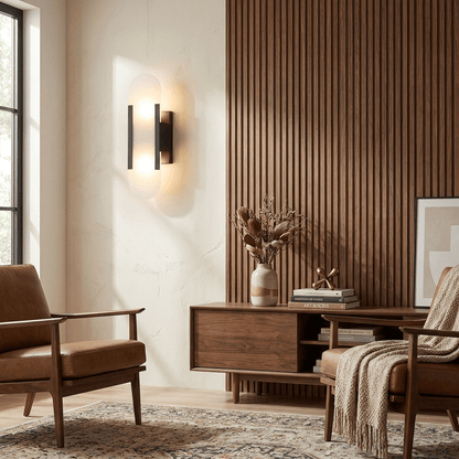 Oblong Alabaster Wall Sconce, Soft Ambient Light