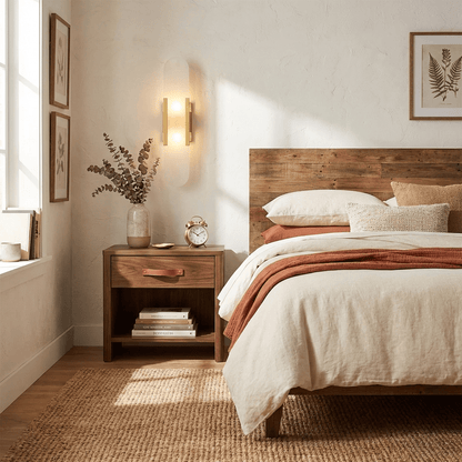 Oblong Alabaster Wall Sconce, Soft Ambient Light