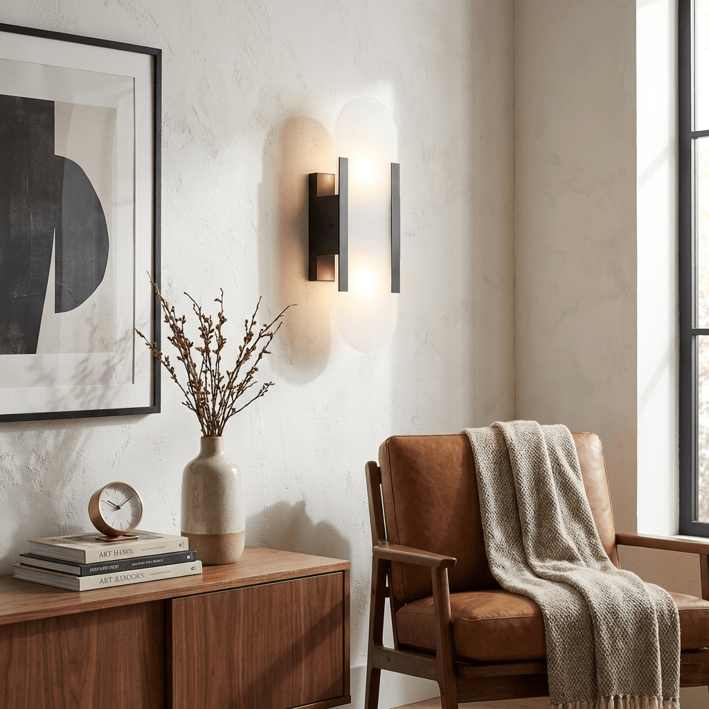 Oblong Alabaster Wall Sconce, Soft Ambient Light