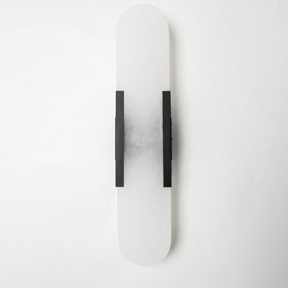 Oblong Alabaster Wall Sconce, Soft Ambient Light