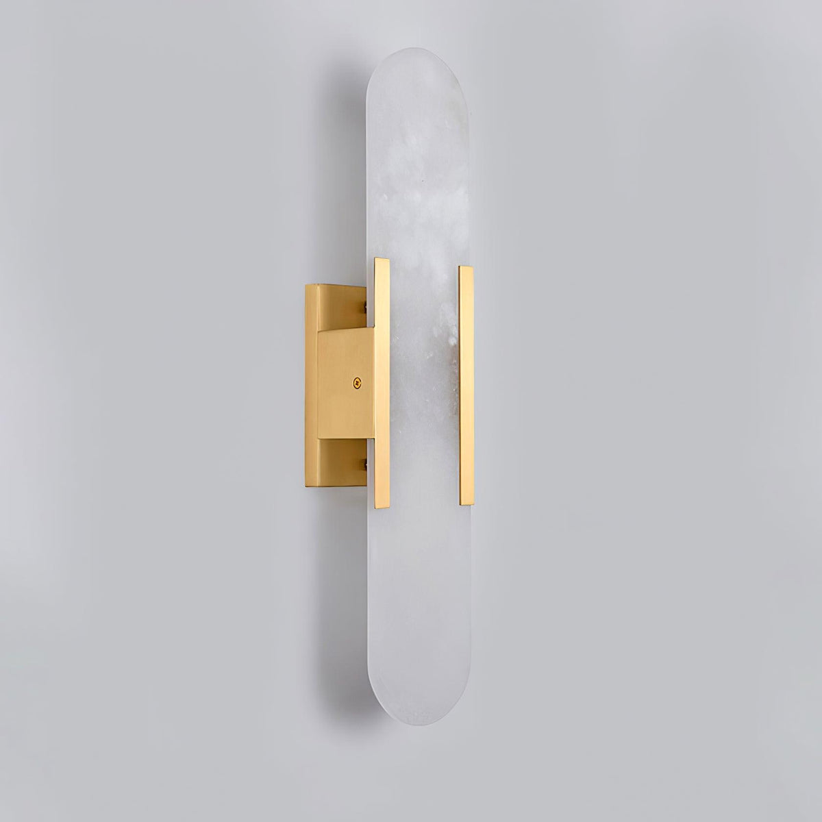 Oblong Alabaster Wall Sconce, Soft Ambient Light