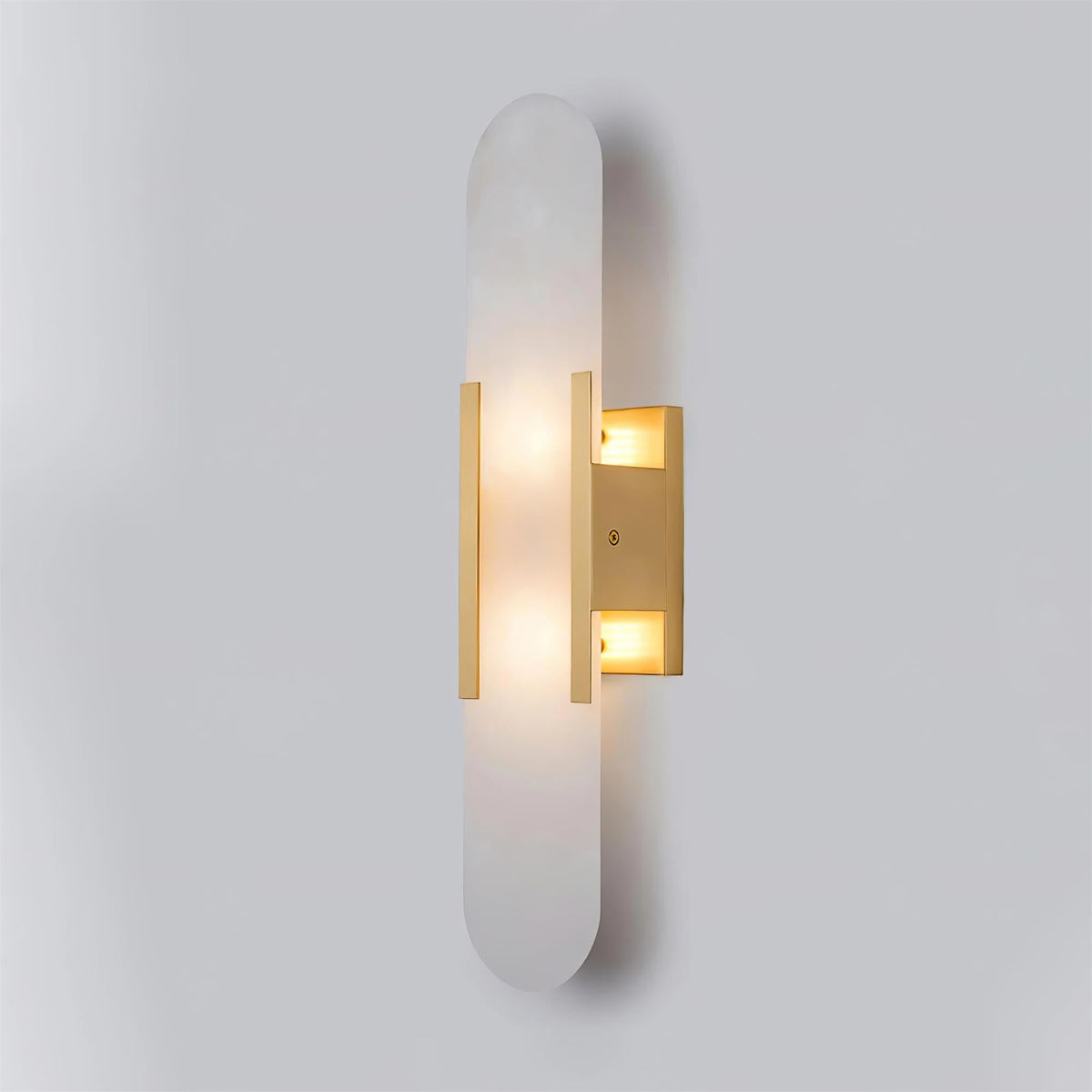 Oblong Alabaster Wall Sconce, Soft Ambient Light