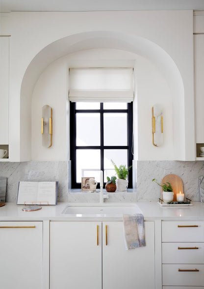 Oblong Alabaster Wall Sconce, Soft Ambient Light