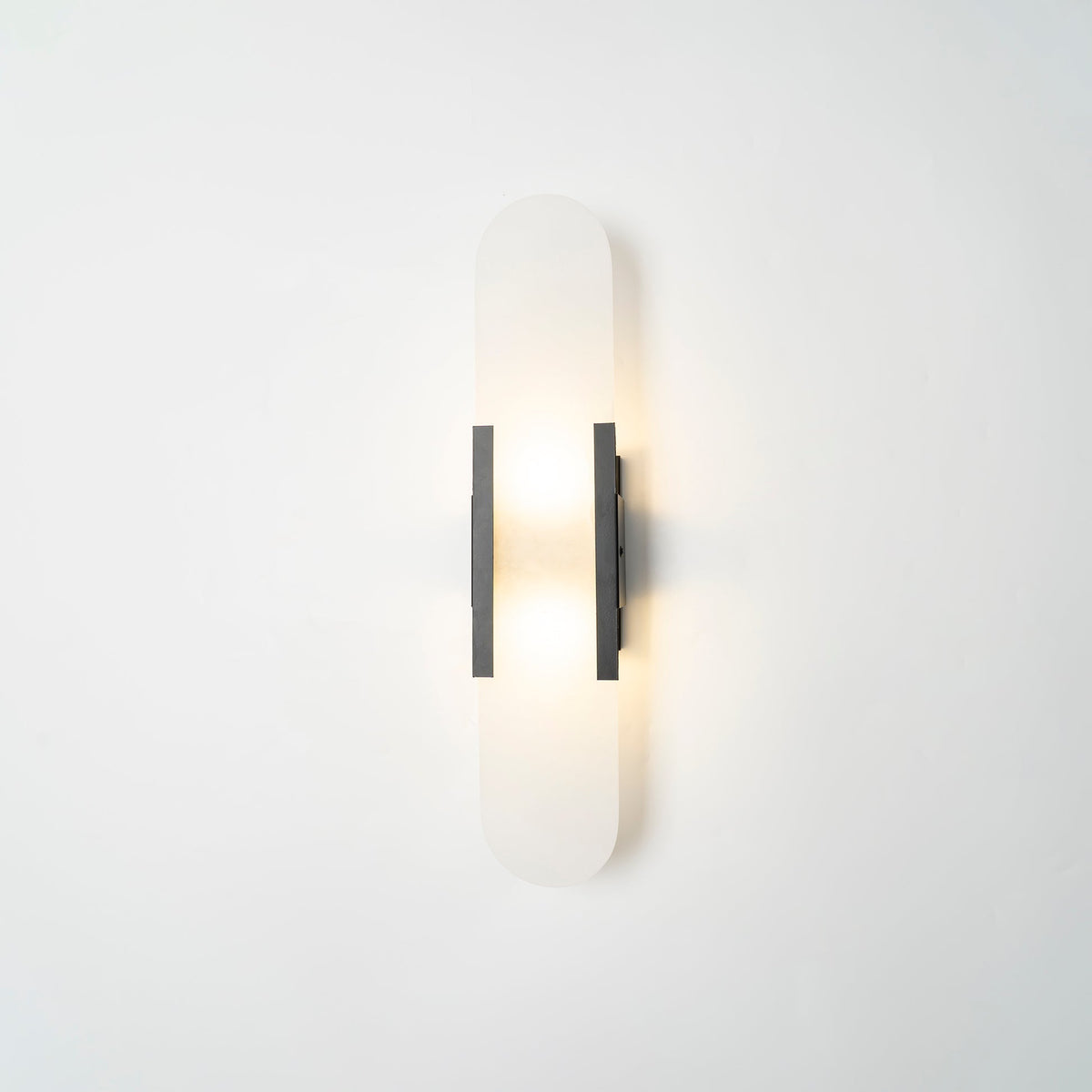 Oblong Alabaster Wall Sconce, Soft Ambient Light