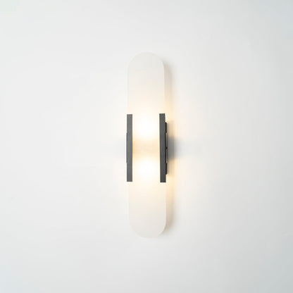 Oblong Alabaster Wall Sconce, Soft Ambient Light
