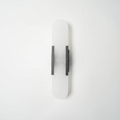 Oblong Alabaster Wall Sconce, Soft Ambient Light