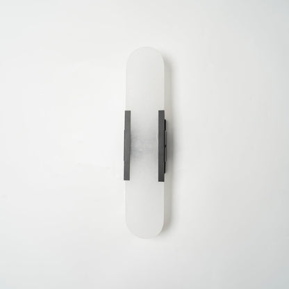 Oblong Alabaster Wall Sconce, Soft Ambient Light