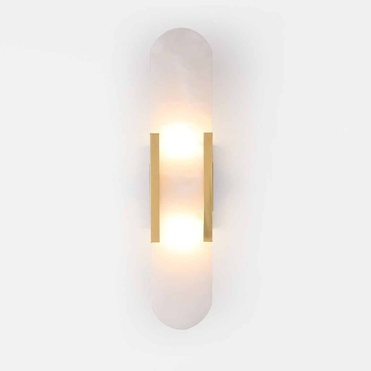 Oblong Alabaster Wall Sconce, Soft Ambient Light