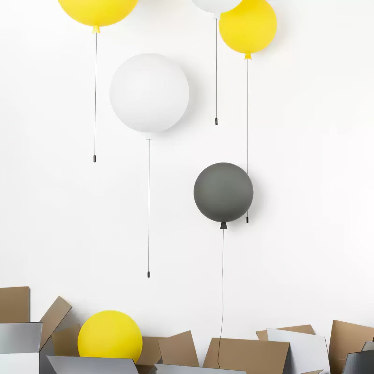 Balloon-Shaped Wall Sconce, Soft Ambient Light