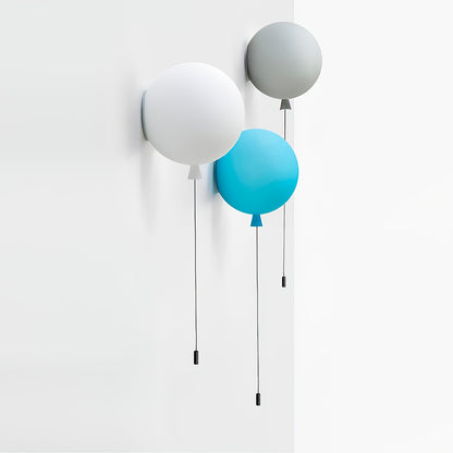 Balloon-Shaped Wall Sconce, Soft Ambient Light