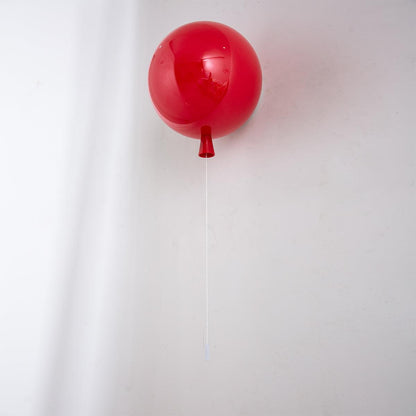 Balloon-Shaped Wall Sconce, Soft Ambient Light — alternate angle