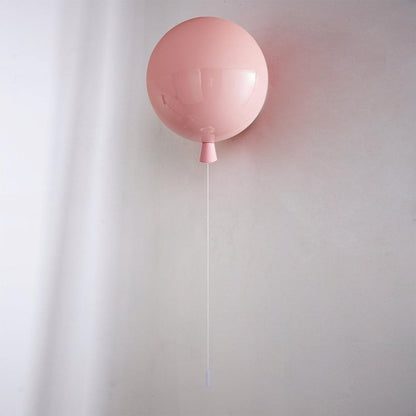 Balloon-Shaped Wall Sconce, Soft Ambient Light — side view