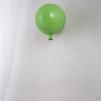 Balloon-Shaped Wall Sconce, Soft Ambient Light