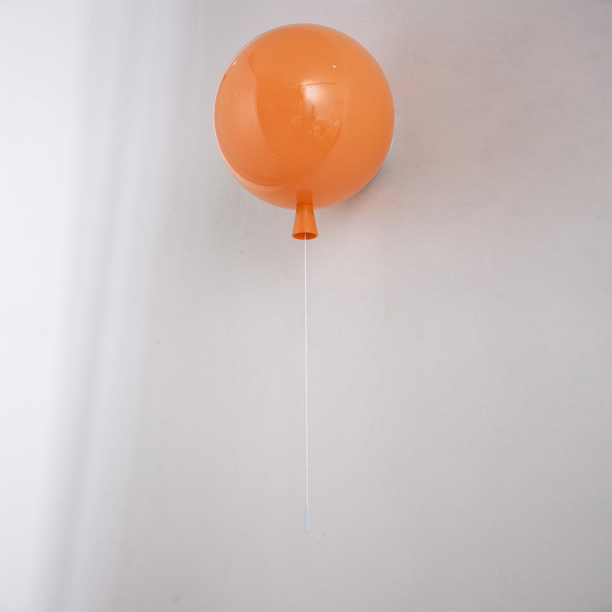 Balloon-Shaped Wall Sconce, Soft Ambient Light — detail view