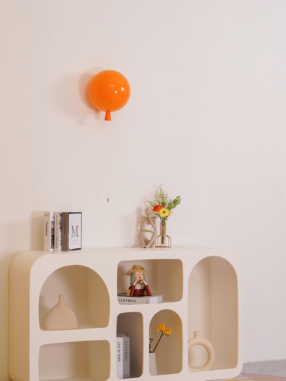 Balloon-Shaped Wall Sconce, Soft Ambient Light