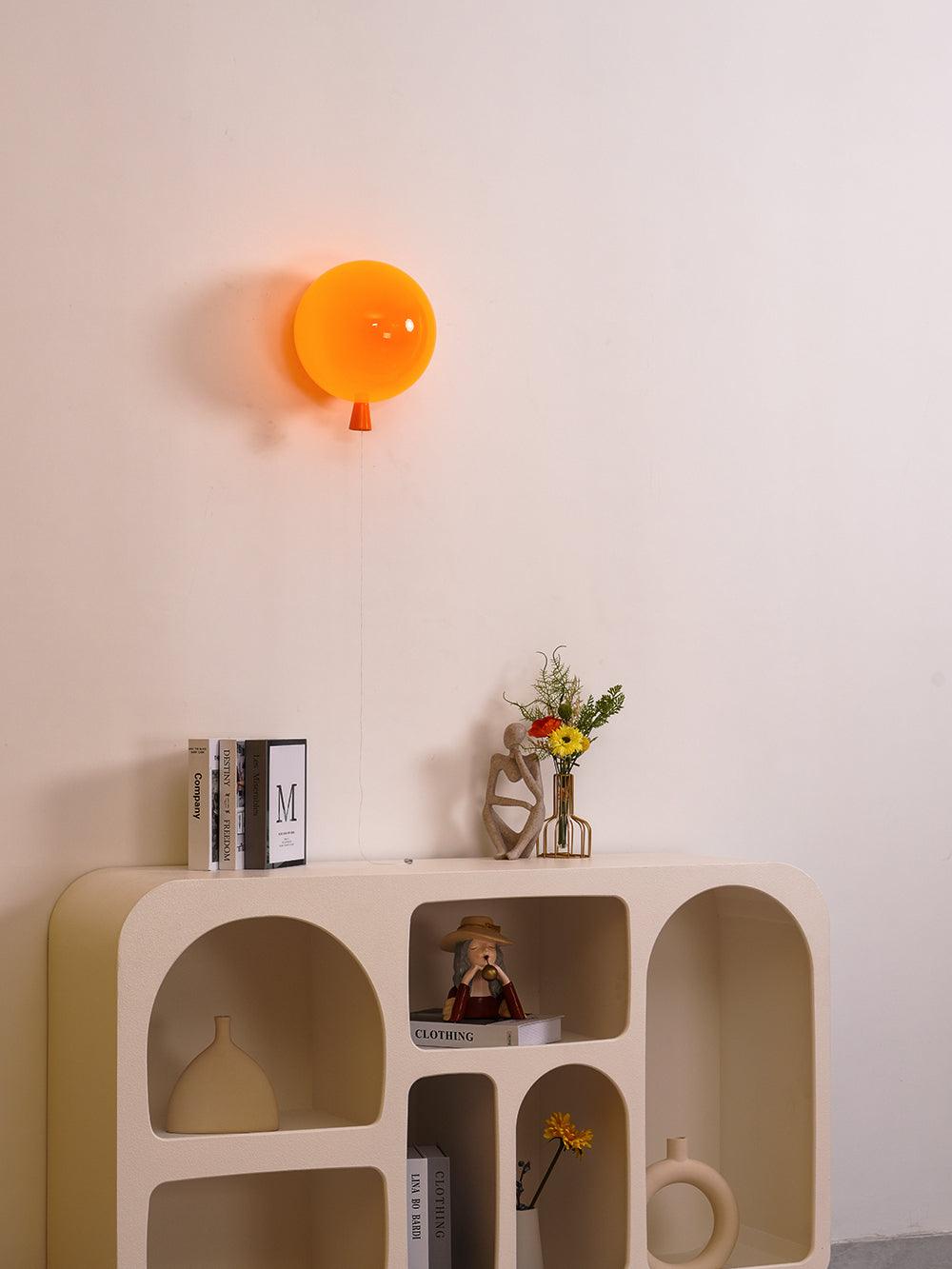 Balloon-Shaped Wall Sconce, Soft Ambient Light