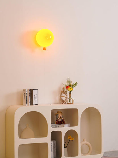 Balloon-Shaped Wall Sconce, Soft Ambient Light