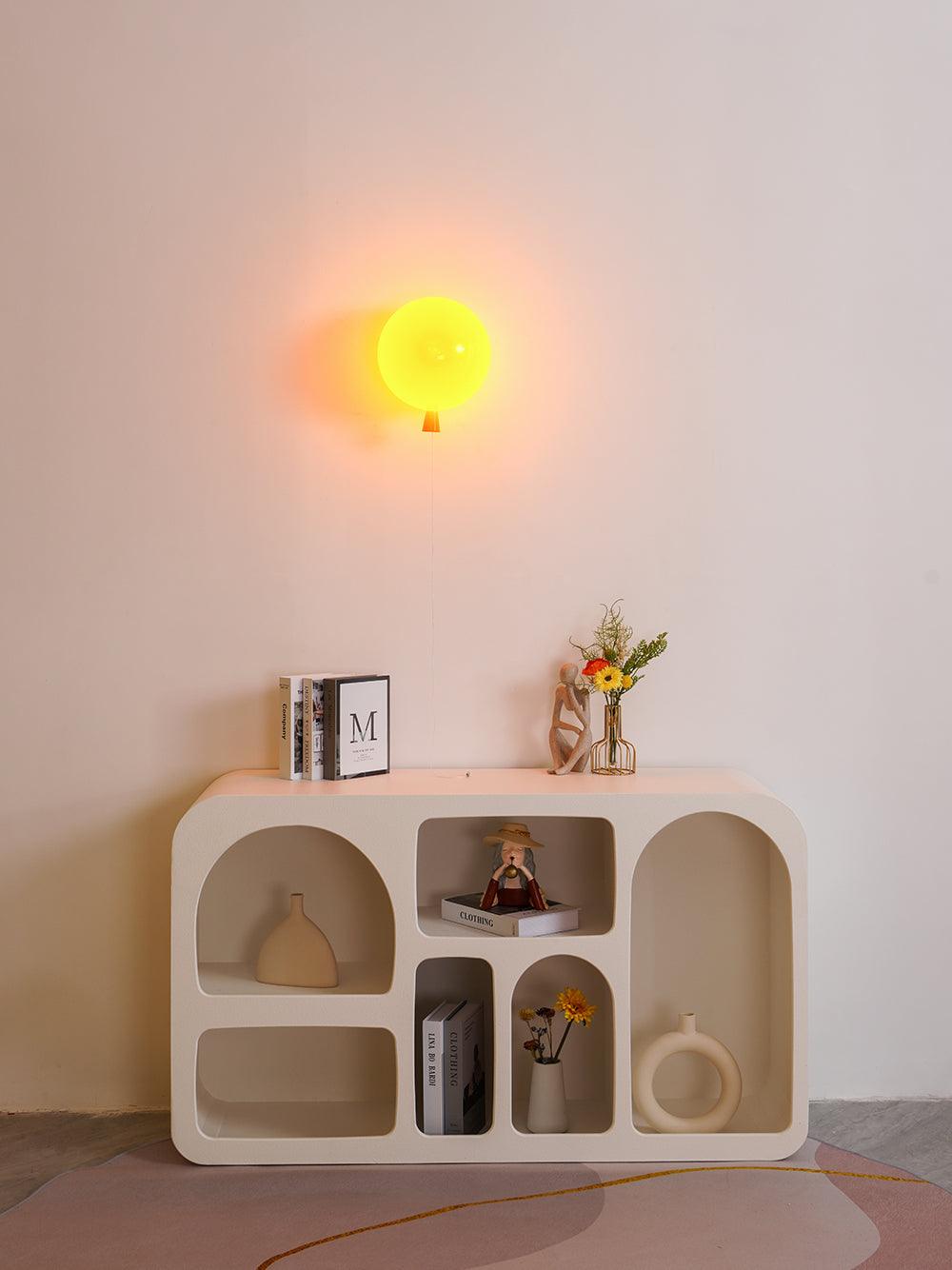 Balloon-Shaped Wall Sconce, Soft Ambient Light