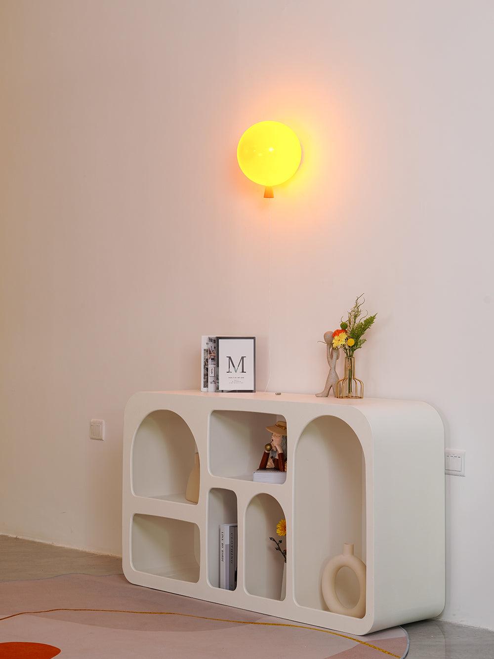 Balloon-Shaped Wall Sconce, Soft Ambient Light