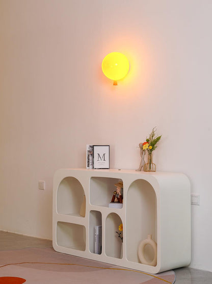 Balloon-Shaped Wall Sconce, Soft Ambient Light