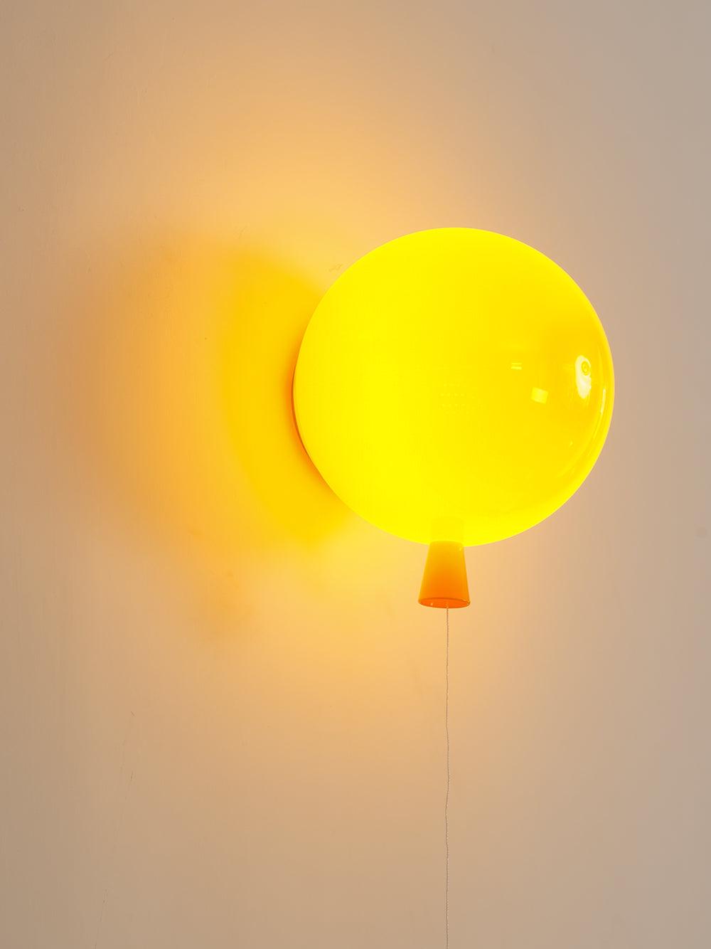 Balloon-Shaped Wall Sconce, Soft Ambient Light