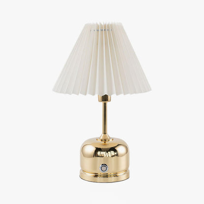 Antique Metal Table Lamp with Adjustable Brightness — front view