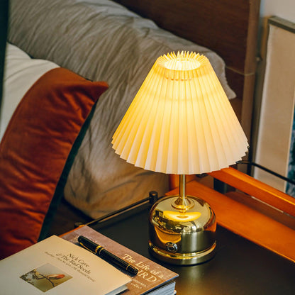 Antique Metal Table Lamp with Adjustable Brightness — alternate angle