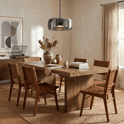 Glass Sphere Pendant Lamp with Adjustable Height — detail view