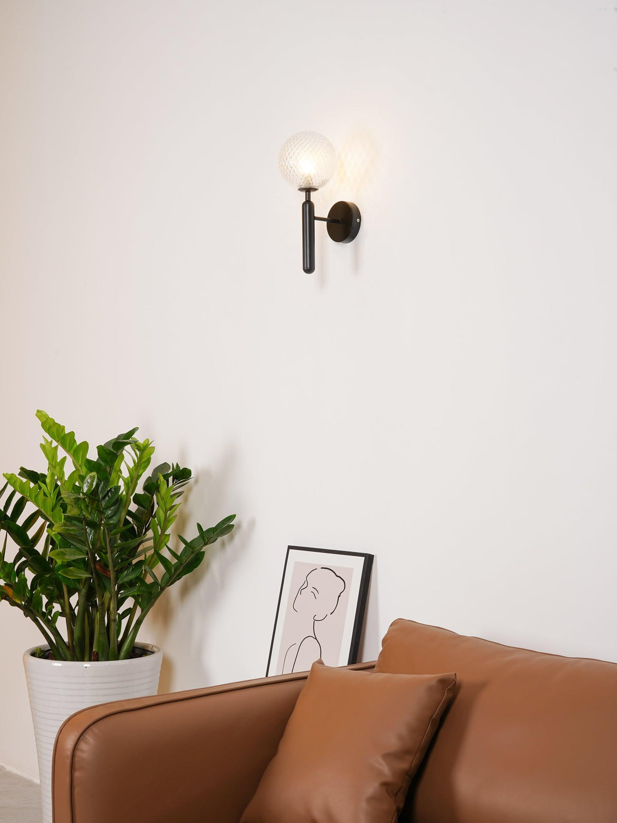 Nordic-Style Wall Light with Adjustable Brightness