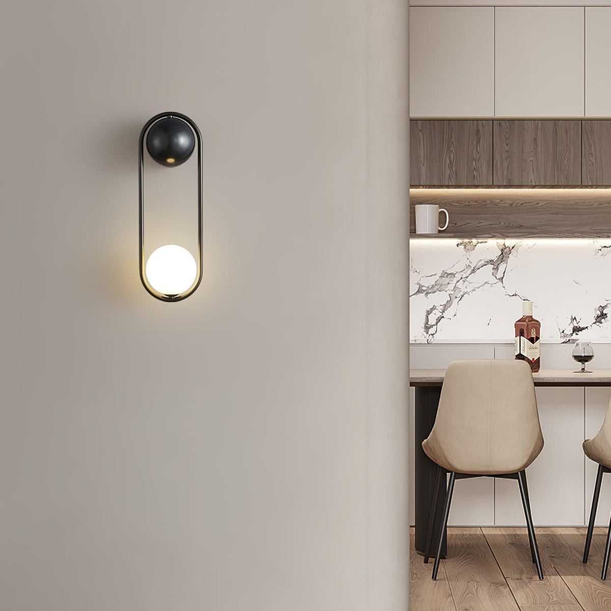 Wall Lamp with Adjustable Brightness