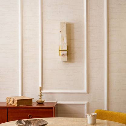 Alabaster Wall Sconce with Adjustable Brightness