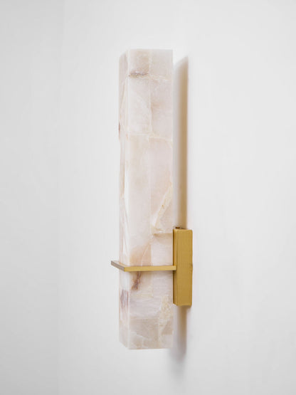 Alabaster Wall Sconce with Adjustable Brightness
