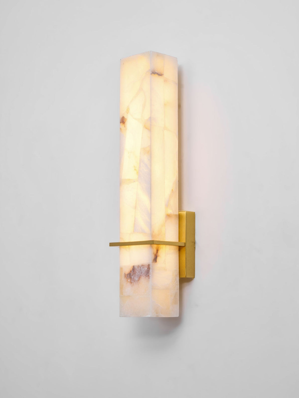 Alabaster Wall Sconce with Adjustable Brightness