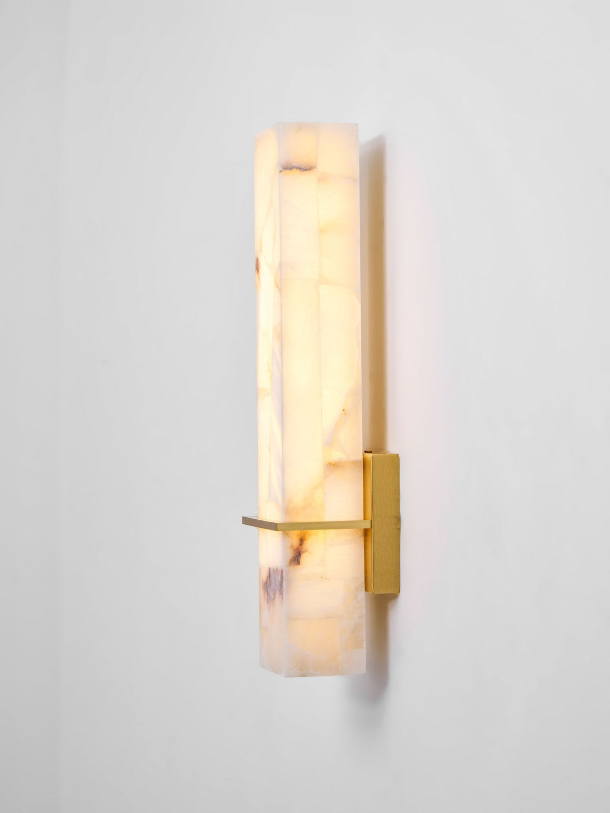 Alabaster Wall Sconce with Adjustable Brightness