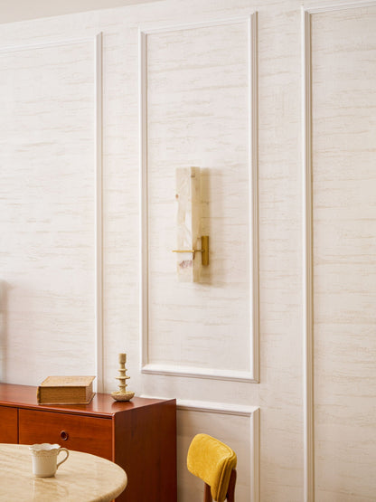 Alabaster Wall Sconce with Adjustable Brightness