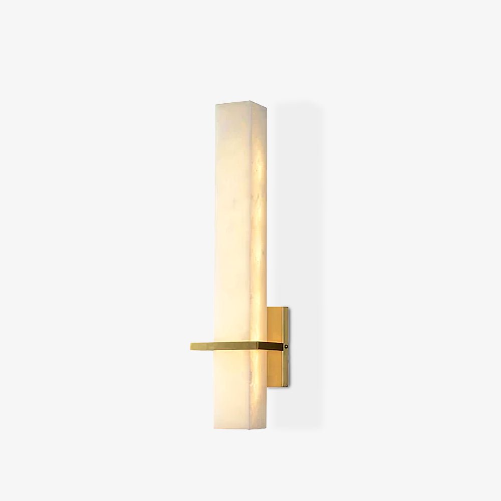 Alabaster Wall Sconce with Adjustable Brightness — side view