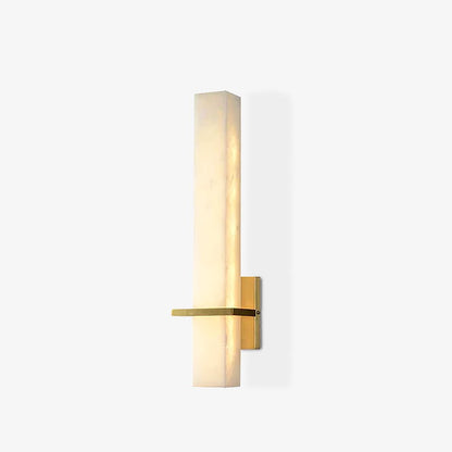 Alabaster Wall Sconce with Adjustable Brightness — side view