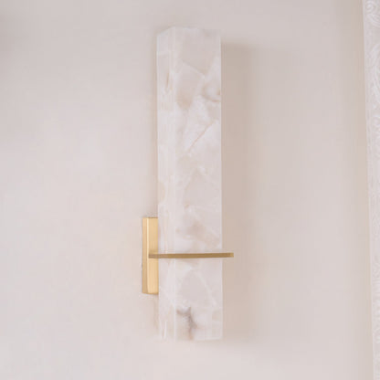 Alabaster Wall Sconce with Adjustable Brightness