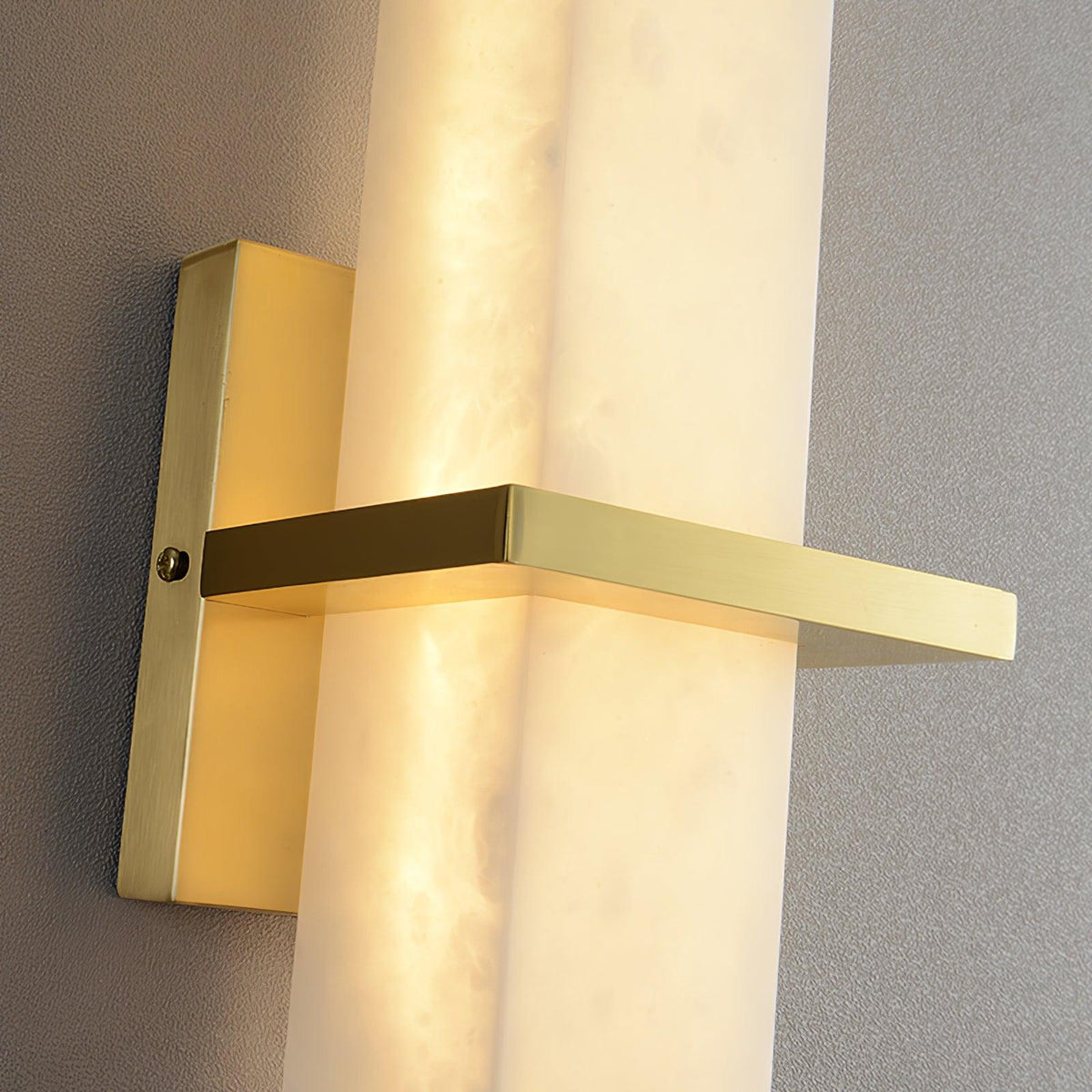 Alabaster Wall Sconce with Adjustable Brightness