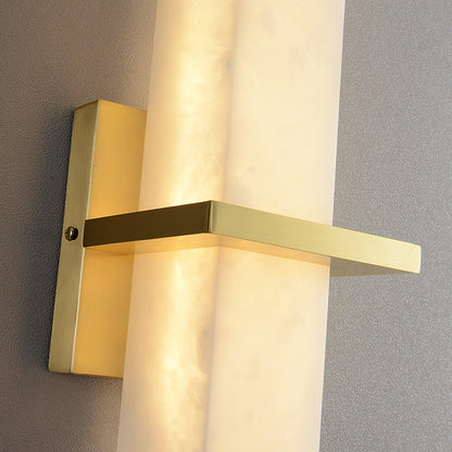 Alabaster Wall Sconce with Adjustable Brightness